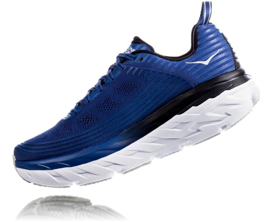 Hoka One One Bondi 6 Löparskor Herr - Blå/Vita - JFXOL-0571